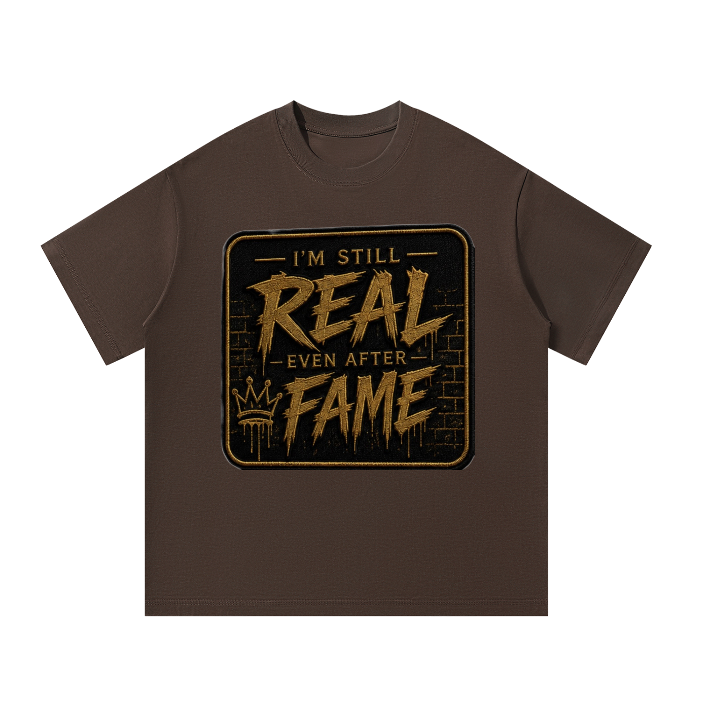 Black/Gold Label Oversized T-Shirt