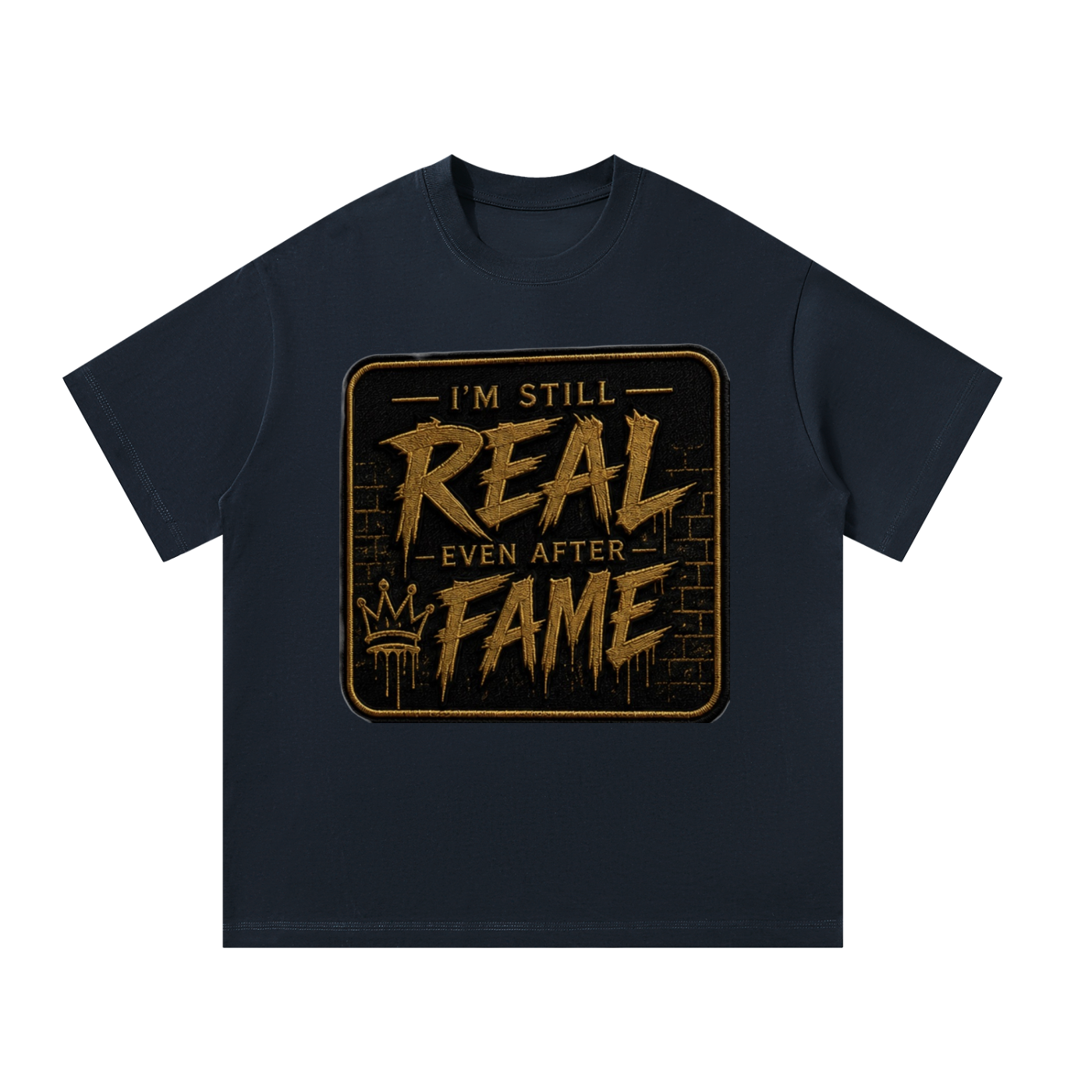 Black/Gold Label Oversized T-Shirt