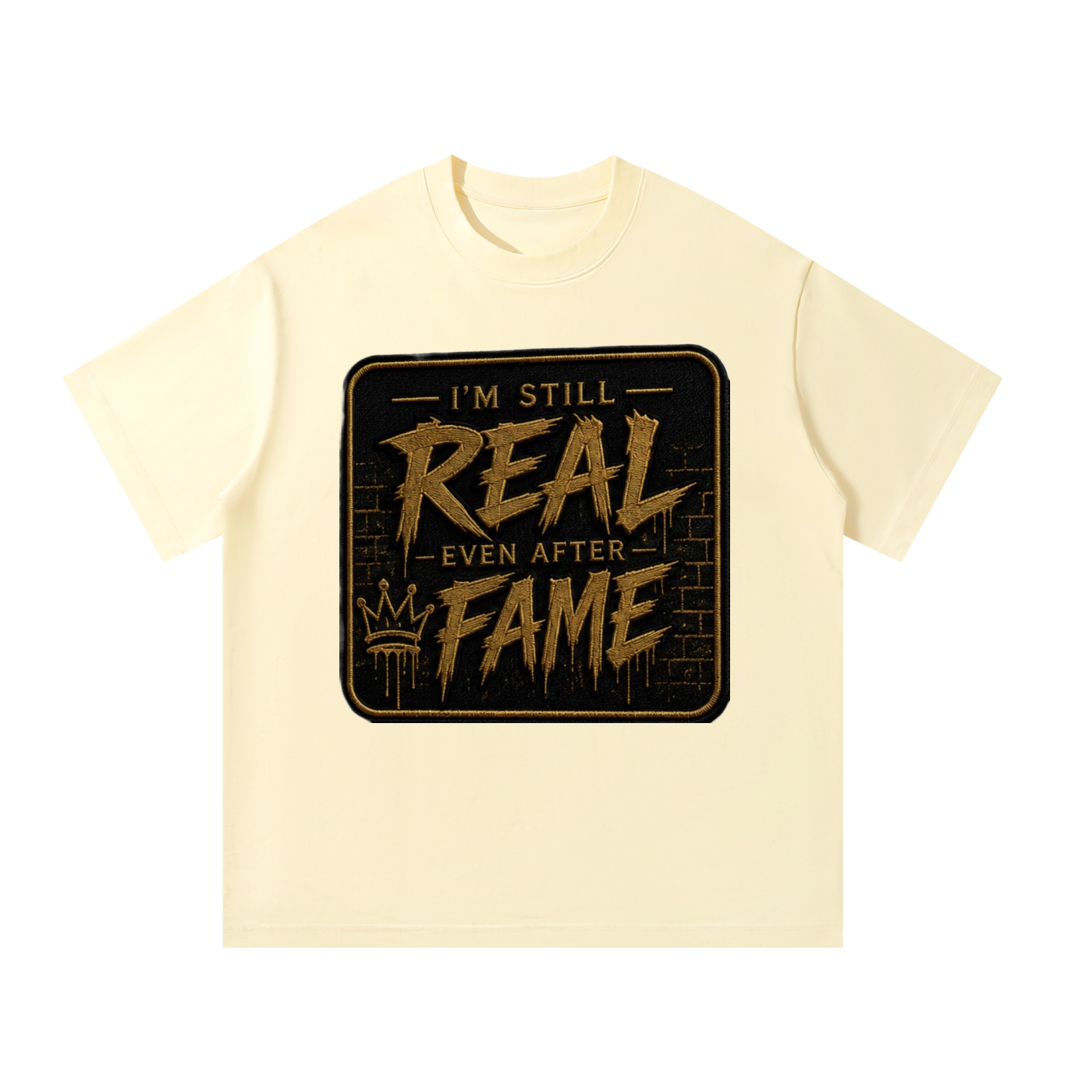 Black/Gold Label Oversized T-Shirt