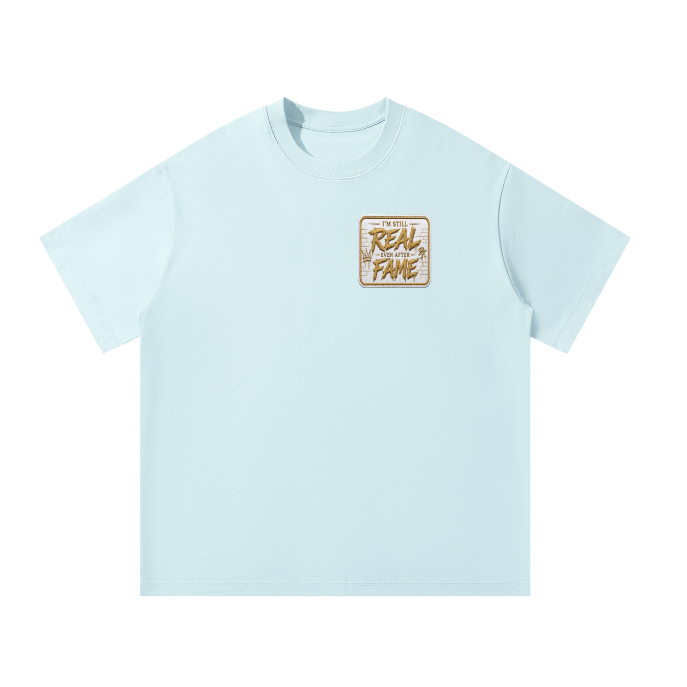 White/Gold Label Oversized T-Shirt