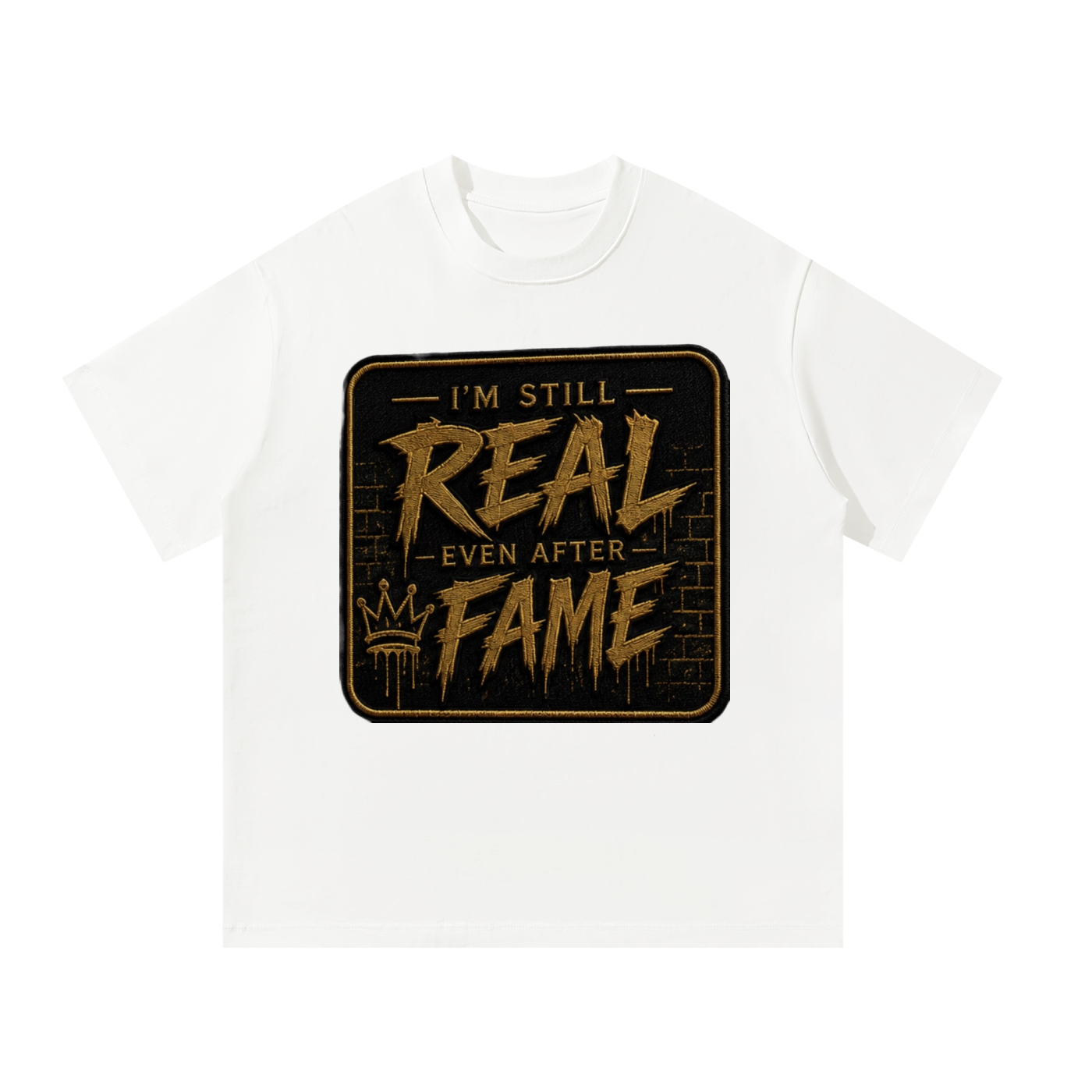 Black/Gold Label Oversized T-Shirt