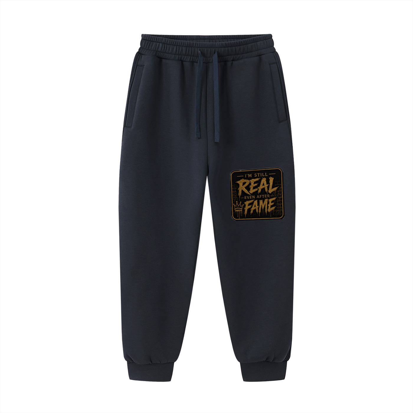 Black/Gold Label Jogged Sweatpants