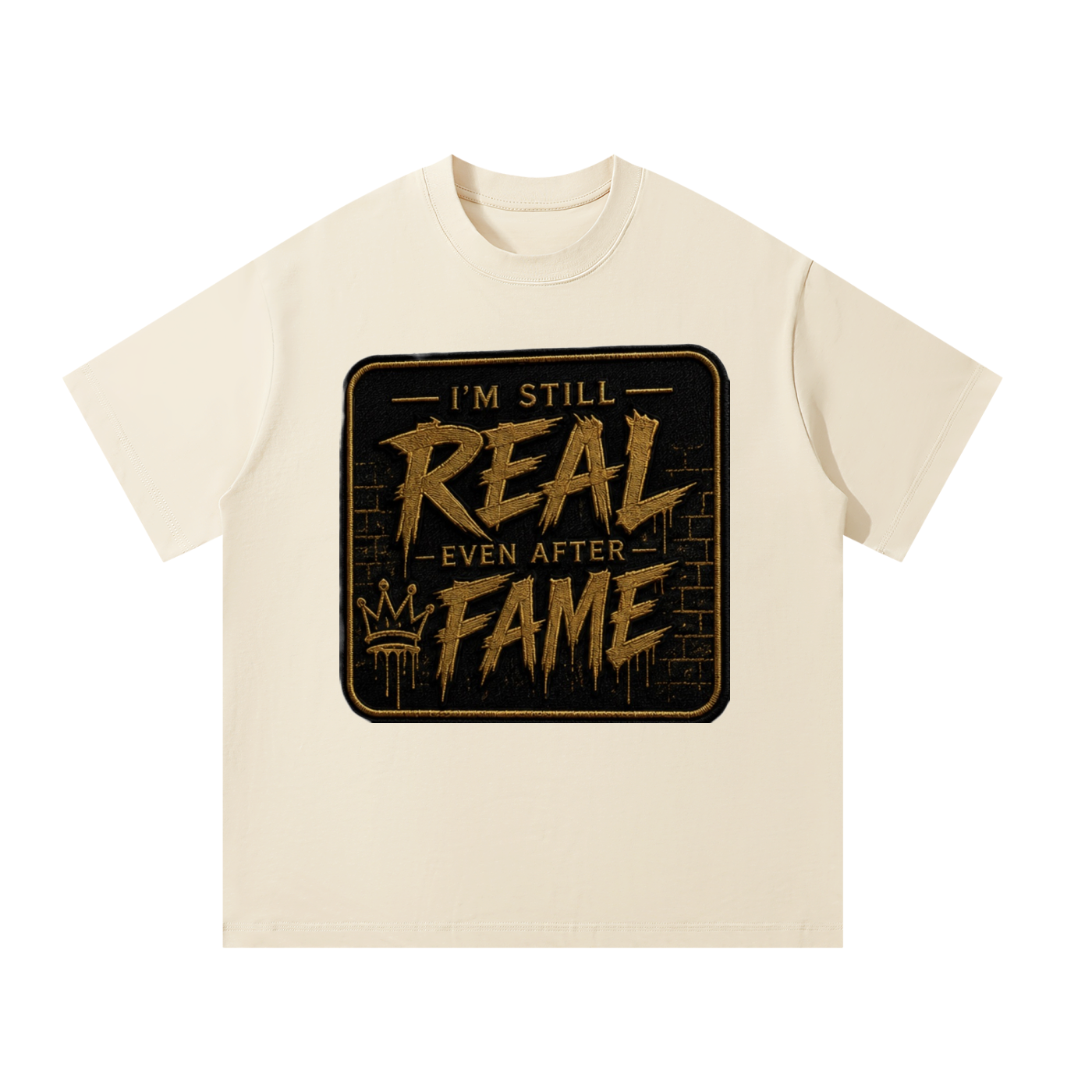 Black/Gold Label Oversized T-Shirt