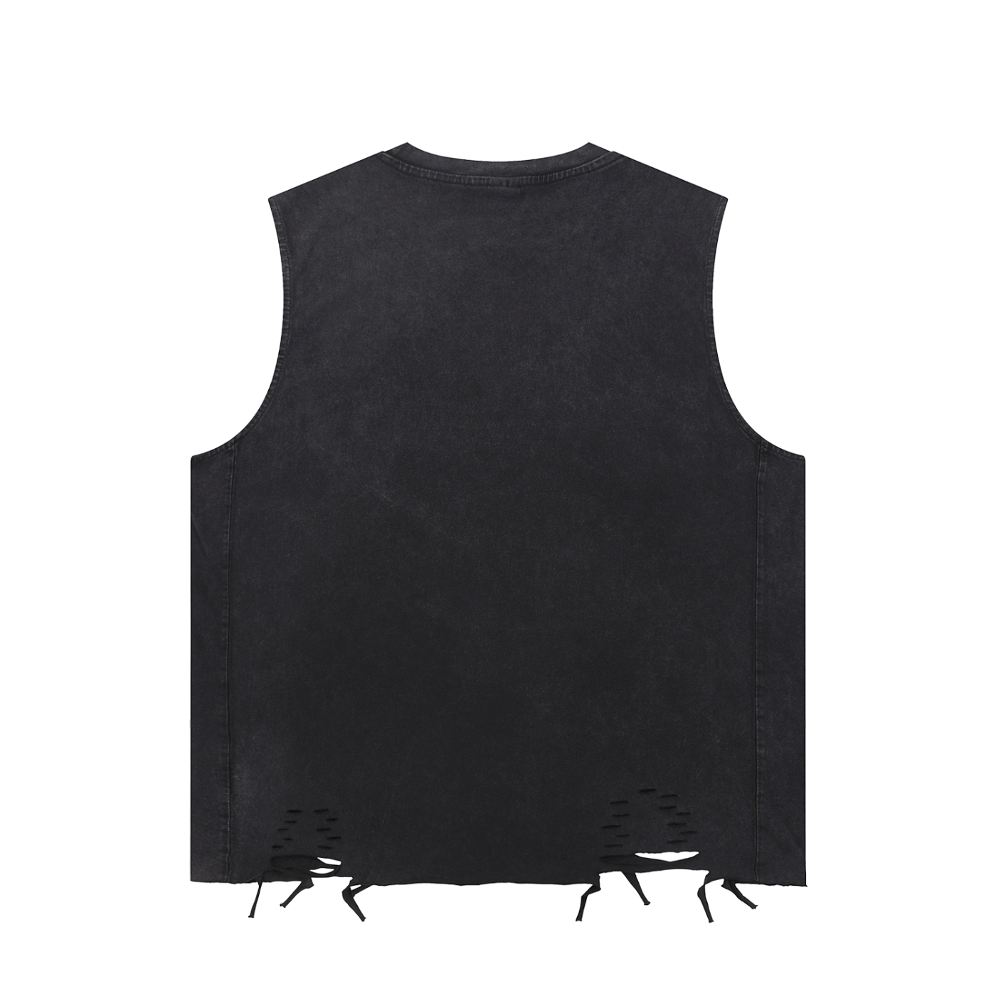 Black/Gold Label  Raw-Hem Tank Top